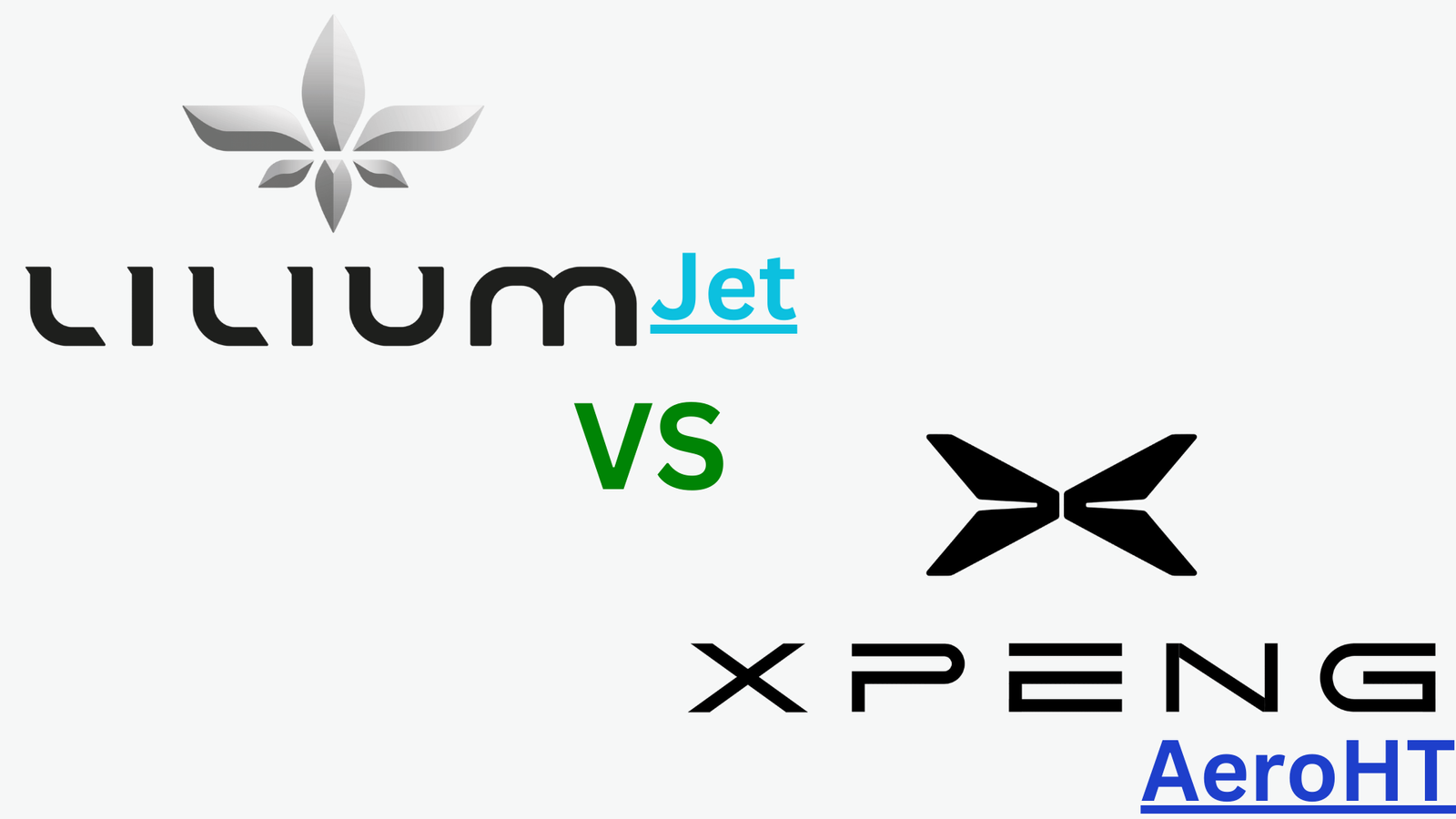 Lilium Jet VS Xpeng